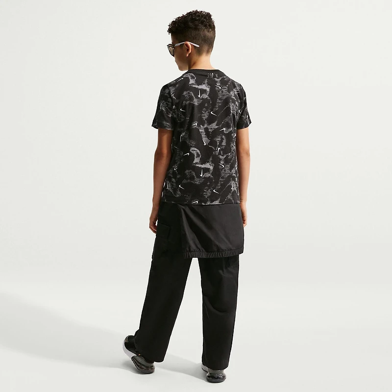 Nike Club Big Kid Unisex Crew Neck Short Sleeve Regular Fit Graphic T-Shirt