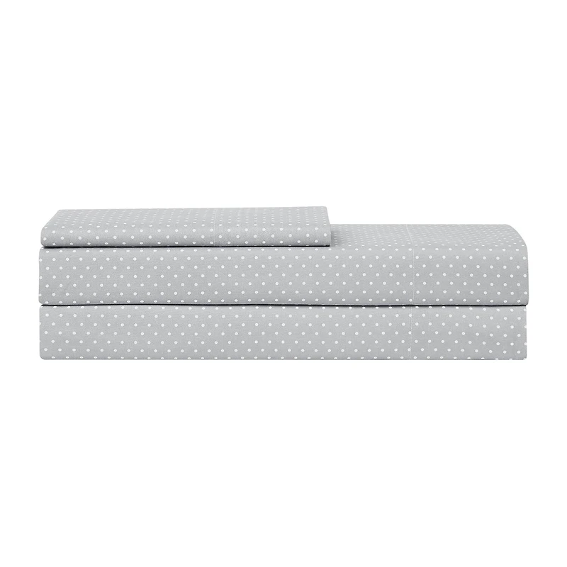 Sweet Home Collection™ Dots Printed Sheet Set, Double Brushed Microfiber