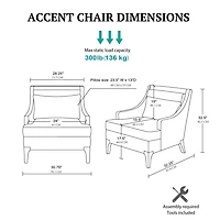 Martha Stewart Anna Upholstered Armchair