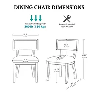 Madison Park Signature Marie Set of 2 Side Chairs