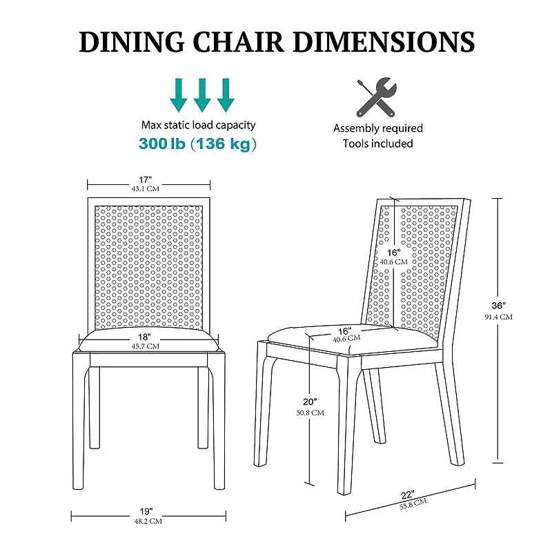 Madison Park Ashe 2-pc. Dining Side Chair