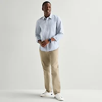 mutual weave Mens Long Sleeve Classic Fit Button-Down Shirt