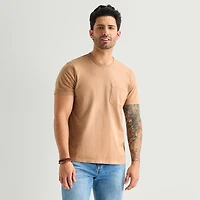 mutual weave Sueded Jersey Mens Crew Neck Short Sleeve T-Shirt