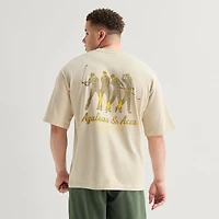 Xersion Mens Crew Neck Short Sleeve Oversized Big and Tall Graphic T-Shirt