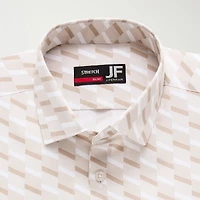 J. Ferrar Ultra Comfort Mens Slim Fit Stretch Fabric Wrinkle Free Long Sleeve Dress Shirt