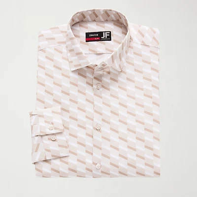 J. Ferrar Ultra Comfort Mens Slim Fit Stretch Fabric Wrinkle Free Long Sleeve Dress Shirt