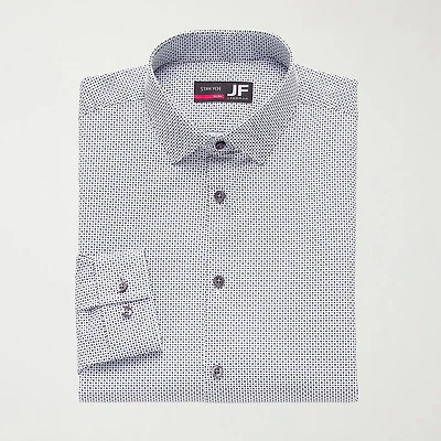 J. Ferrar 360 Stretch Performance Mens Slim Fit Fabric Long Sleeve Dress Shirt