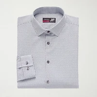 J. Ferrar 360 Stretch Performance Mens Slim Fit Fabric Long Sleeve Dress Shirt