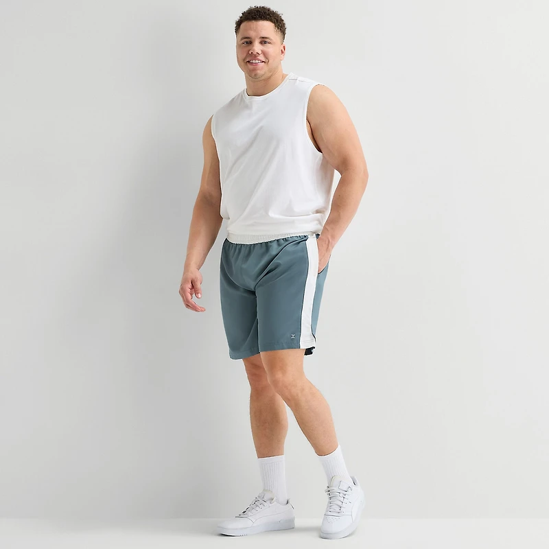 Xersion Mens 9" Mid Rise Big and Tall Workout Shorts