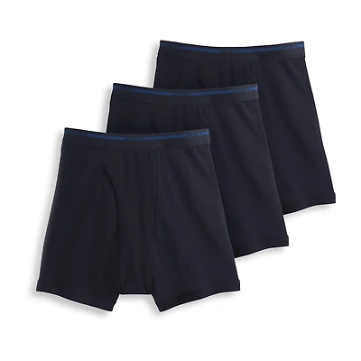 Jockey Classics Cotton Full-Rise Mens 3 Pack Boxer Briefs 9977