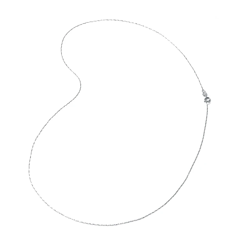 Silver Reflections Pure Over Brass 16-30" Chain Necklace