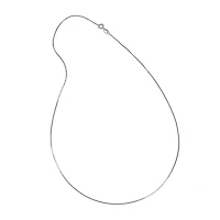 Silver Reflections Pure Over Brass 16-24" Box Chain Necklace