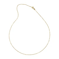 Silver Reflections 24K Gold Over Brass 18-24" Chain Necklace