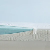 Sleep Philosophy 2" Gel Memory Foam Mattress Topper with 3M Cover