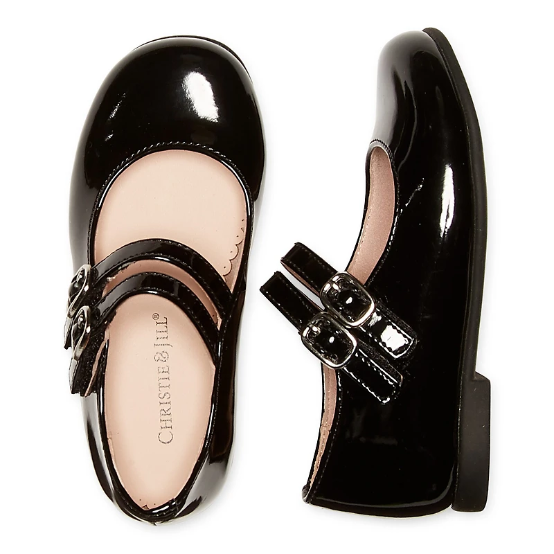 Christie & Jill Lil Dahlia Toddler Girls Round Closed Toe Mary Jane Shoes