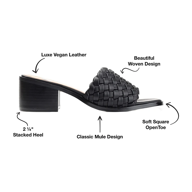 Journee Collection Fylicia Womens Round Mules