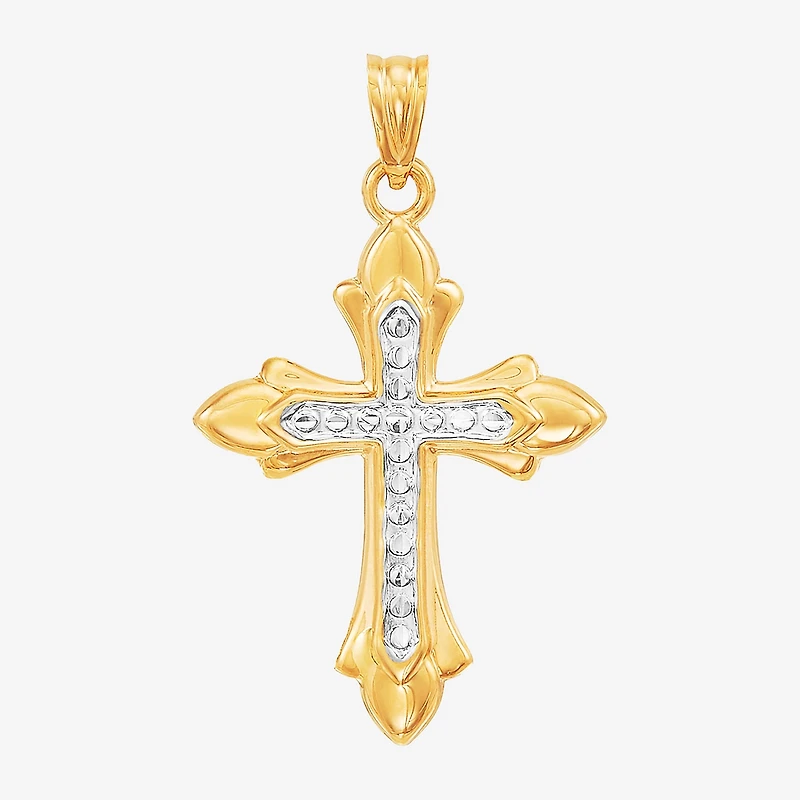 Unisex Adult 14K Gold Cross Pendant