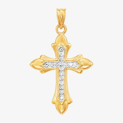 Unisex Adult 14K Gold Cross Pendant