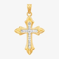 Unisex Adult 14K Gold Cross Pendant
