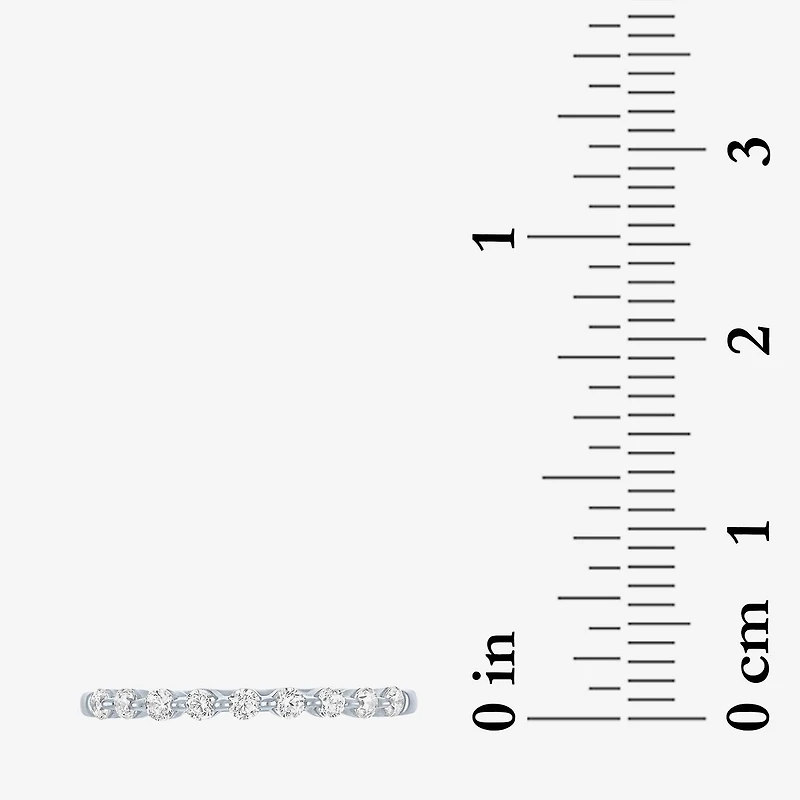 G-H / Si2-I1) Womens 1/2 CT. T.W. Lab Grown White Diamond 10K Gold Wedding Band