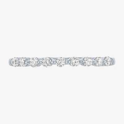 G-H / Si2-I1) Womens 1/2 CT. T.W. Lab Grown White Diamond 10K Gold Wedding Band