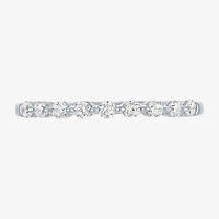 G-H / Si2-I1) Womens 1/2 CT. T.W. Lab Grown White Diamond 10K Gold Wedding Band