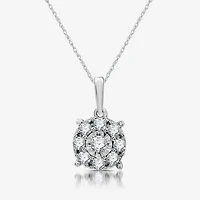 Womens 1/2 CT. T.W. Lab Grown White Diamond Sterling Silver Round 2-pc. Jewelry Set