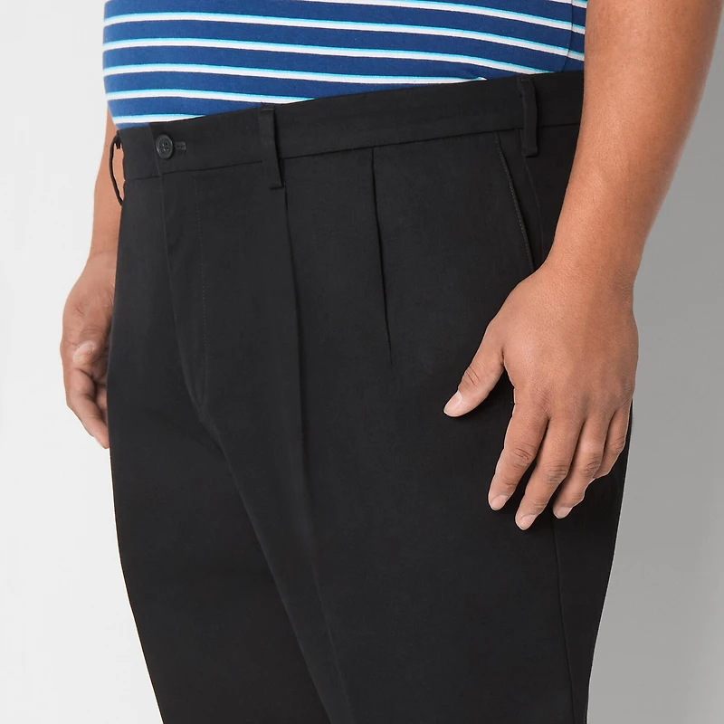 Dockers Signature Iron Free With Stain Defender Mens Comfort Waistband Classic Fit Big and Tall Pleated Pant