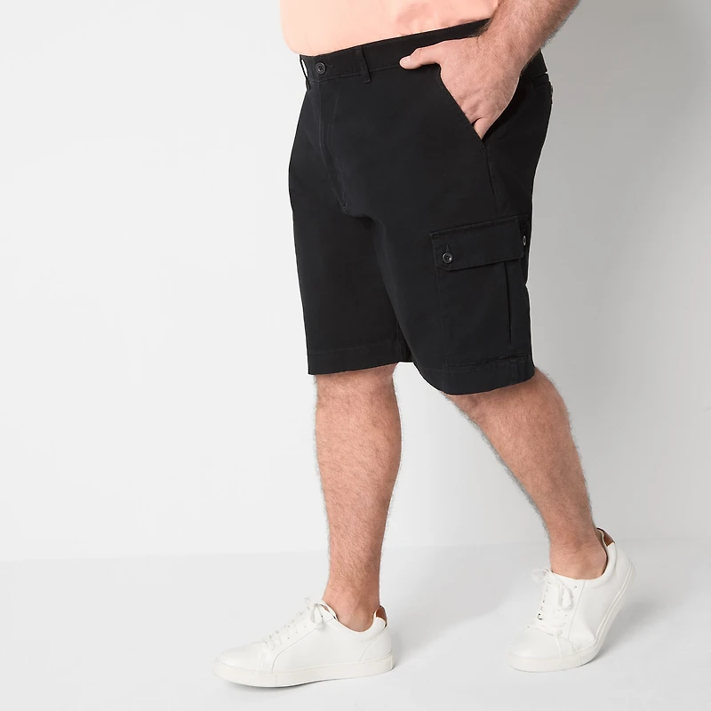 St. John's Bay Comfort Waist 10" & 11" Mens Big and Tall Stretch Fabric Cargo Short