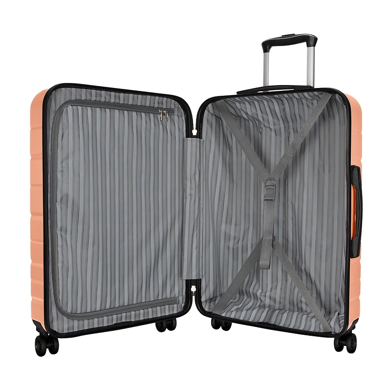 Skyway Everett 24 Inch Hardside Lightweight Checked Spinner Luggage