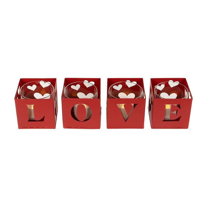 Northlight Love Blocks 4-pc. Valentines Day Tabletop Decor