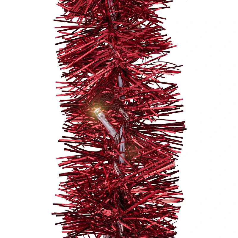 Northlight Lighted Tinsel Heart Wall Decal