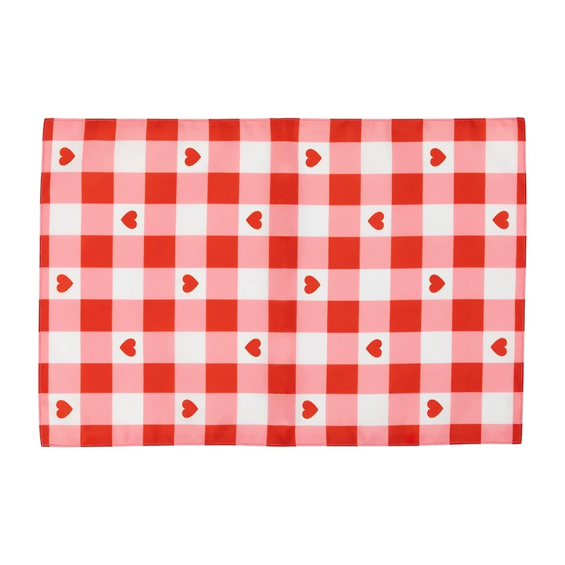 Northlight Checkered Hearts Mat