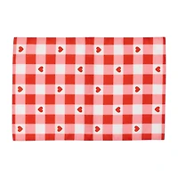 Northlight Checkered Hearts Mat