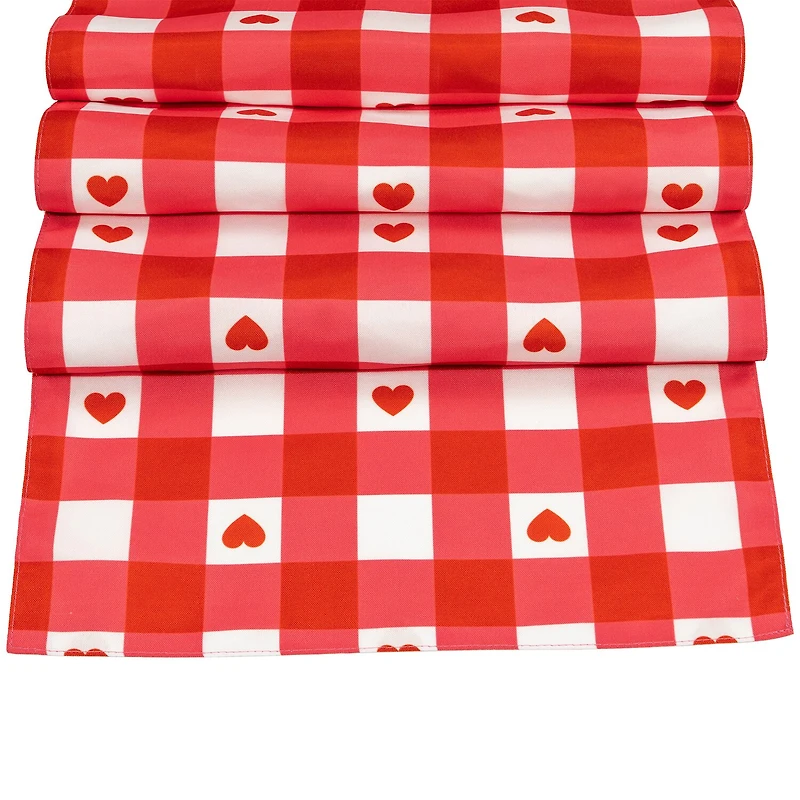Northlight Checkered Heart Runner