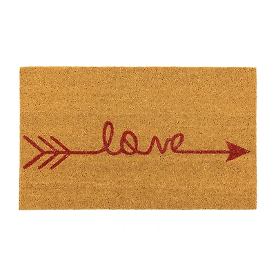Northlight Love Arrow Outdoor Rectangular Doormat