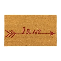 Northlight Love Arrow Outdoor Rectangular Doormat