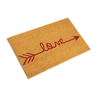 Northlight Love Arrow Outdoor Rectangular Doormat