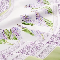 Threadmade Lilac Garden Engineered Tablecloth
