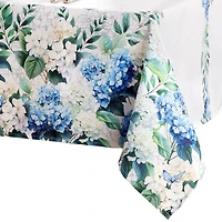Elrene Home Fashions Hydrangea Bloom Double Border Tablecloth