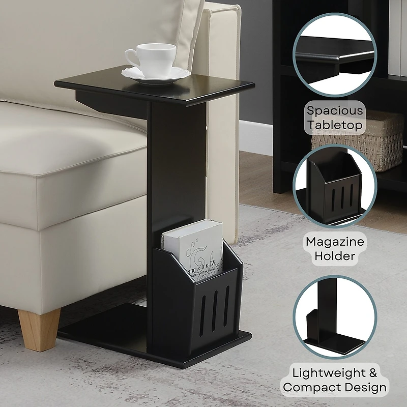 Convenience Concepts Abby Living Room Collection Storage C Table