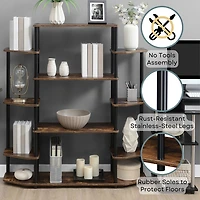 Convenience Concepts Designs2go Office And Library Collection 10-Shelf Bookcase