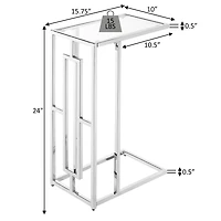Convenience Concepts Town Living Room Collection Glass C Table