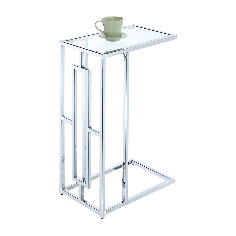 Convenience Concepts Town Living Room Collection Glass C Table