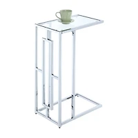 Convenience Concepts Town Living Room Collection Glass C Table