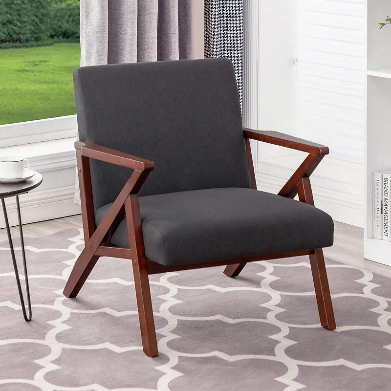 Take-A-Seat Cliff Mid-Century Modern Accent Lounge Armchair