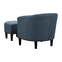 Roosevelt Chair + Ottoman Set