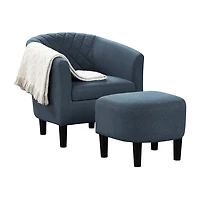 Roosevelt Chair + Ottoman Set