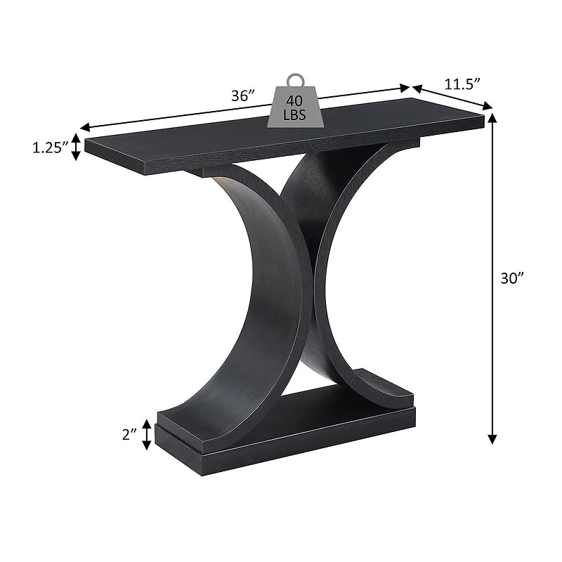 Convenience Concepts Newport Infinity Console Table