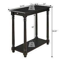 French Country Regent Chairside End Table